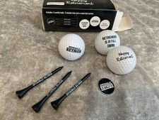 Retirement Novelty Gift Set - Golf Balls, Tees & Marker (Horrible Balls) Golfer