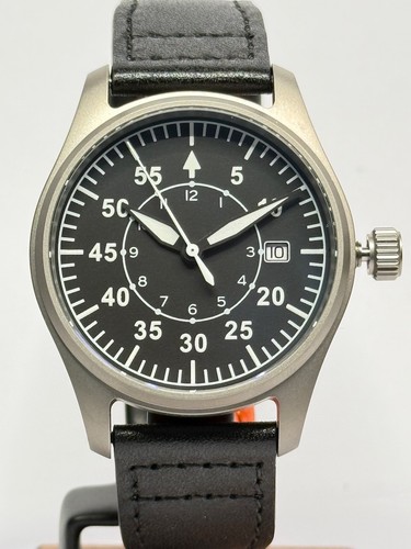 Handmade titanium pilot watch - titanium,