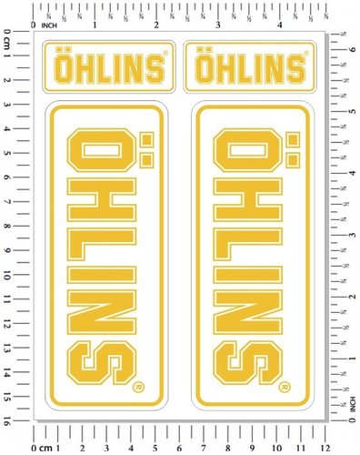 Ohlins fork shock stickers set - ohlins,