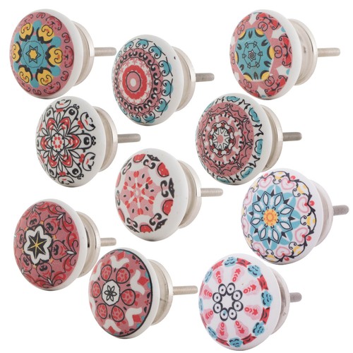 Furniture knob porcelain