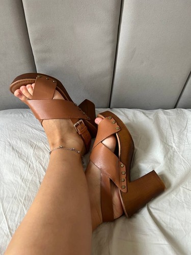 Dune london leather - leather, wooden
