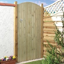 Wooden Garden Gate Arched Top