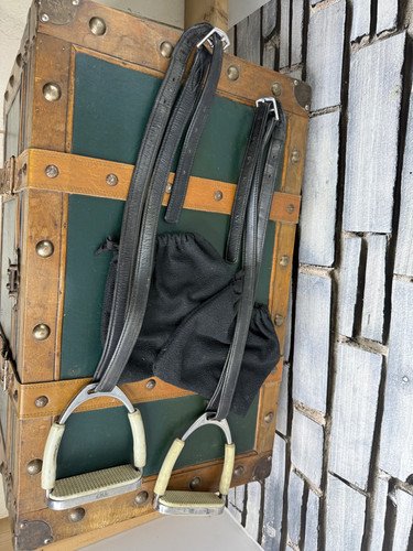 Non stretch hide stirrup - non-stretch,