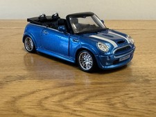 (Burago ) Mini Cooper S Cabrio Metallic Blue  Diecast 1/32 Model