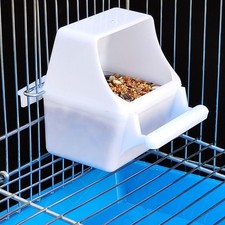 2X Parrot Bird Water Hang Bowl