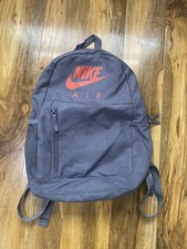Nike Air Elemental School Backpack Kids Unisex Grey Adjustable Shoulder Straps