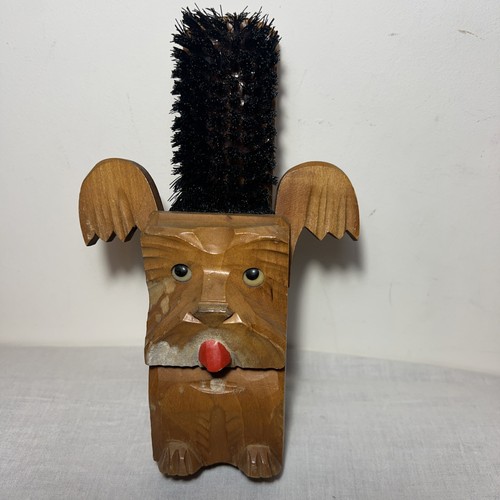 Vintage clothes brush - clothes, wooden