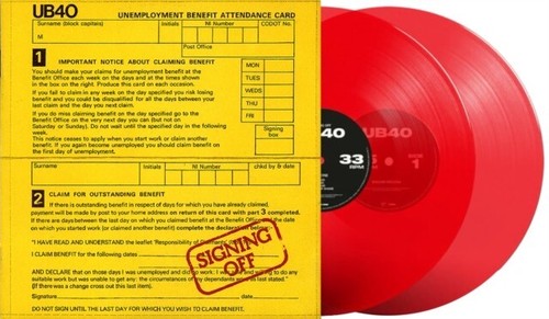 Signing off ub40 - signing, red