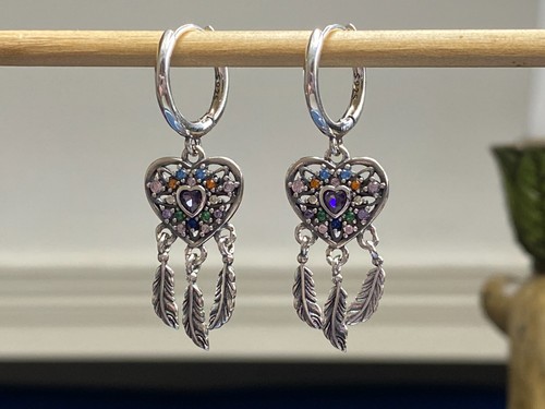 Dream catcher pendant hoop - catcher,