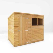 8x6 wooden garden shed overlap - wooden,