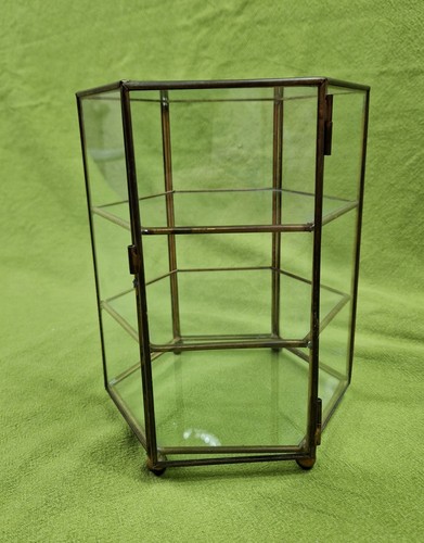 Vintage brass and glass - vintage, curio