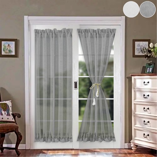 Sheer french door curtain - sheer,