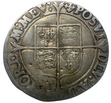 Tudor, Elizabeth I, Shilling, MM Cross Crosslet, Aylesbury Hoard  Lot 90