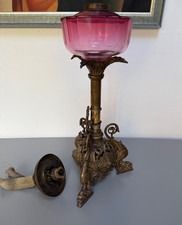 large antique gilded spelter