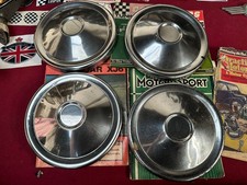4x Triumph Spitfire Herald Vitesse GT6 Chrome Wheel Hubcap Hub Centre Cap