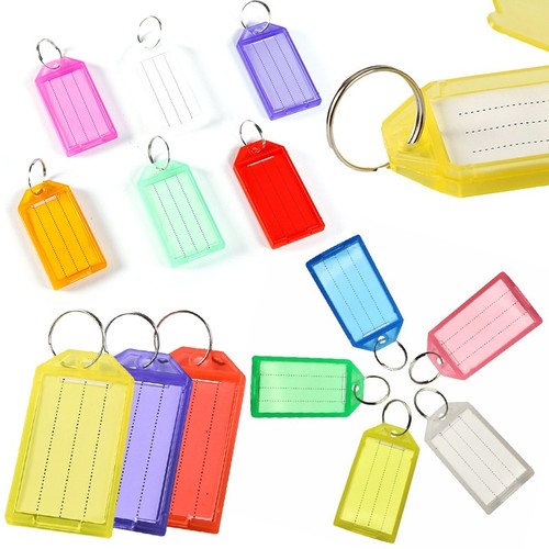 Key tags plastic - key, rings