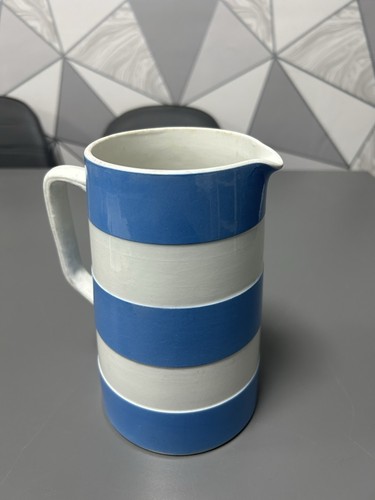 Vintage blue white striped - blue, &