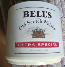 Bells Old Scotch Whisky Plastic Ice Bucket Vintage, Made in Britain