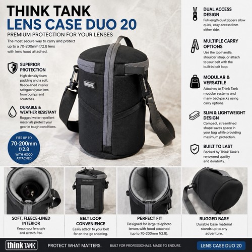 Think tank lens - lens, case