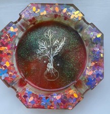 handmade resin ashtray