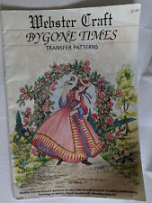 Crinoline Lady Webster Crafts Bygone Times  iron on embroidery transfers book