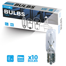 10 X 286 T5 12V 1.2W Car Clear