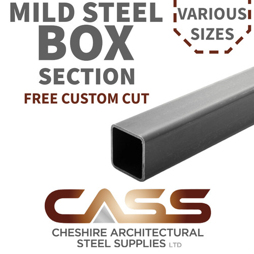 Mild steel box section - steel,
