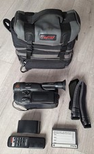 Canon Hi8 Video Camcorder With Bag, Remote, Spare Battery Untested See Photos