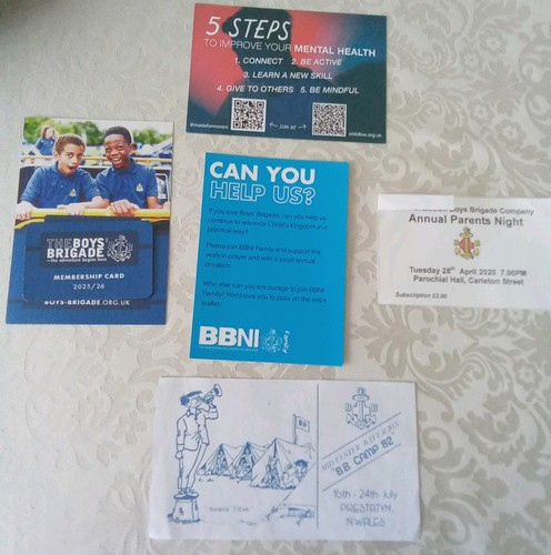 Boys brigade job lot paper - job,