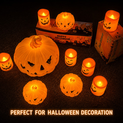 Halloween pumpkin lantern led - pumpkin,