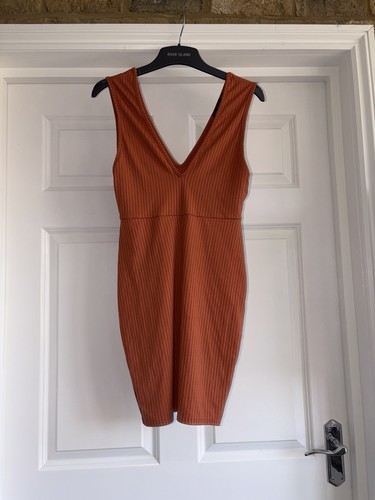 Prettylittlething rust ribbed - prettylittlething,