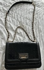 river island patent all over monogram shoulder bag