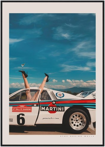 Martini lancia delta rally - rally, car