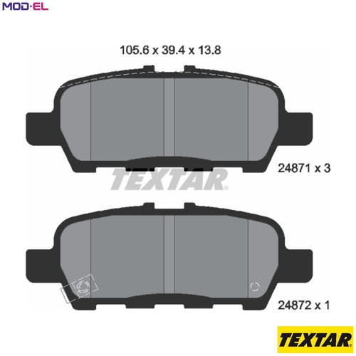 Brake pad set disc - pad,