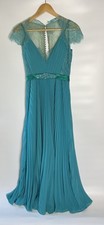 A Line Floor Length Prom Dress Teal Forest Fairy Fantasy Kate Middleton Replica