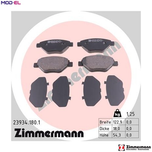 Brake pad set disc - set,