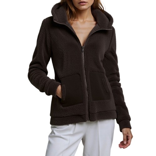 Soft hooded fleece jacket - hooded,