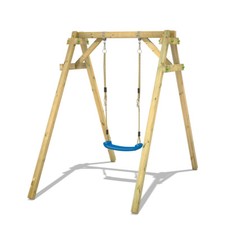 WICKEY Swing Set "Smart One" - Wooden playground for kids - Outdoor play set