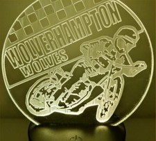 Wolverhampton Wolves speedway acrylic LED light