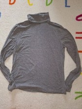 Grey rollneck long sleeved top Laura Ashley size 10 ladies