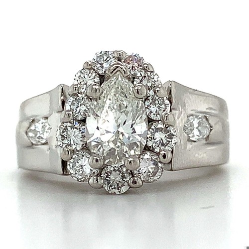 Palladium pear shape diamond - shape,