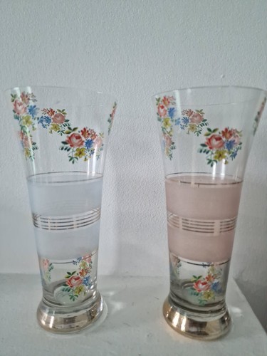 Vintage floral drinking - vintage,