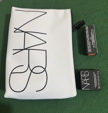 NARS Gift Set Mini Powermatte Lipstick Free Bird & Laguna Bronzer + Bag