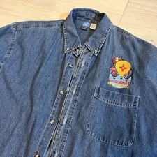 Vtg Port & Company XL Blue