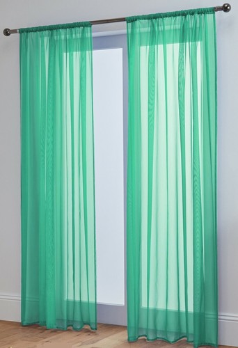 Voile curtains pair - curtains, panels)