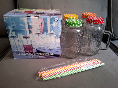 Set glass mason jars - set, of