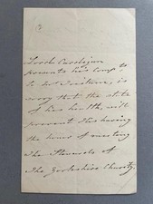 Lord Cardigan, Charge of the Light Brigade, letter in the 3rd person, 1832