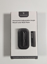 Ring Doorbell Horizontal Adjustable Angle Mount & Wall Plate By Wasserstein