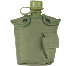 MILITARY PATROL WATER BOTTLE ARMY CANTEEN & CARRY CASE ALICE HIKING TRAVEL OLIVE