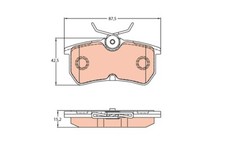 GDB2140 TRW Brake Pad Set